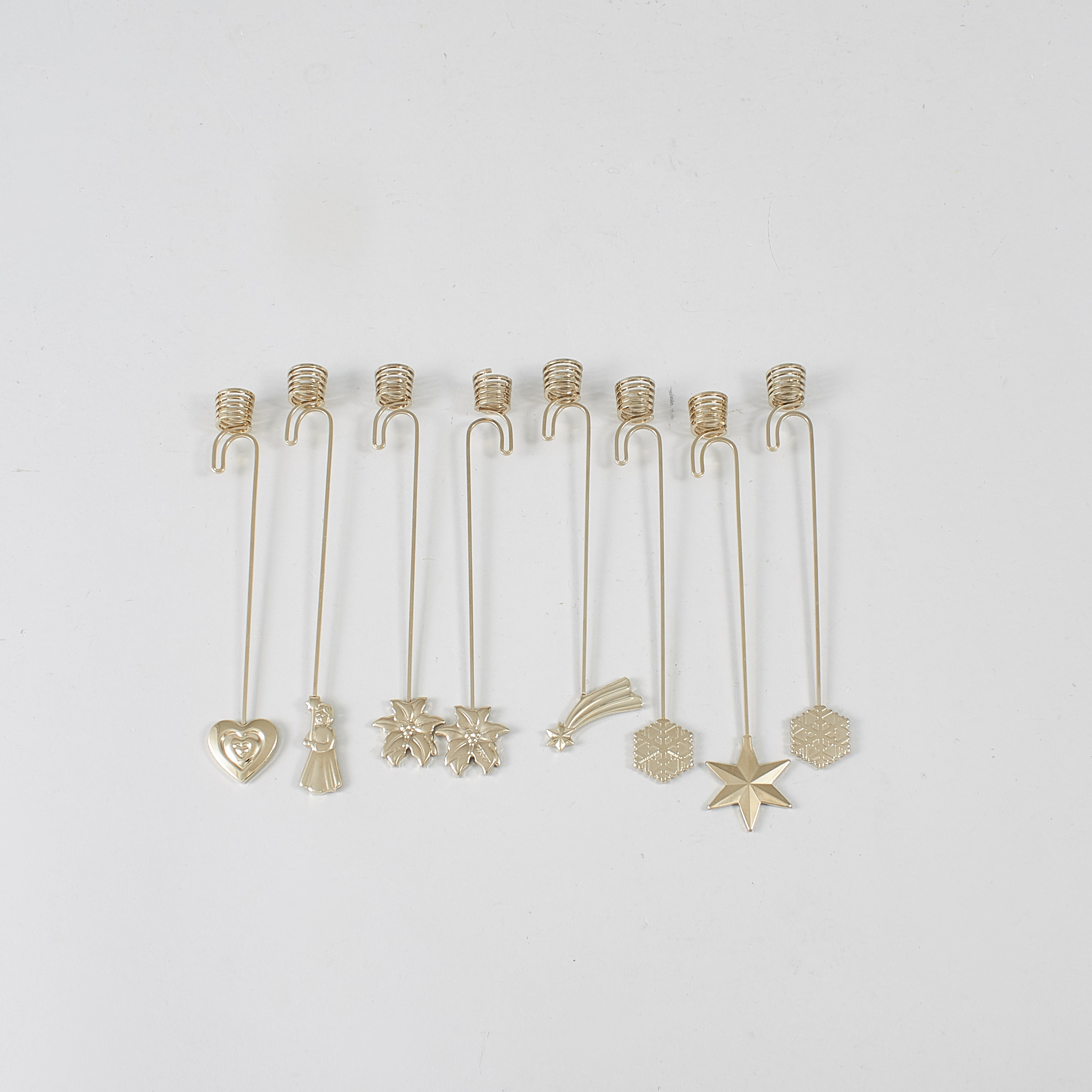 ljushållare till julgran Ljushållare, för julgran, Mässing, GeJensen, 8 st. Metropol 