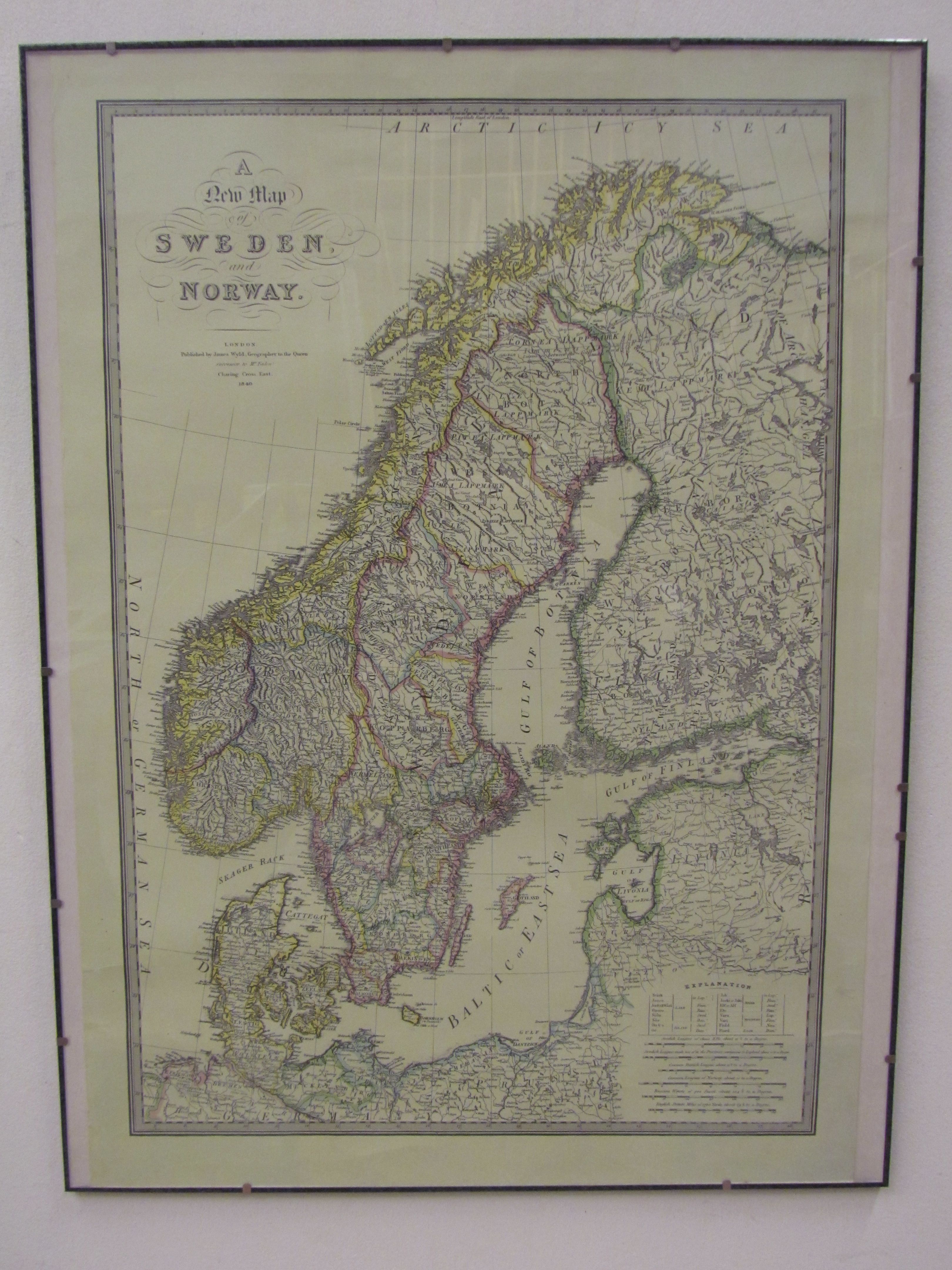 Karta, Sverige / Norge, 70x50 - 702 7024 - Metropol Auktioner