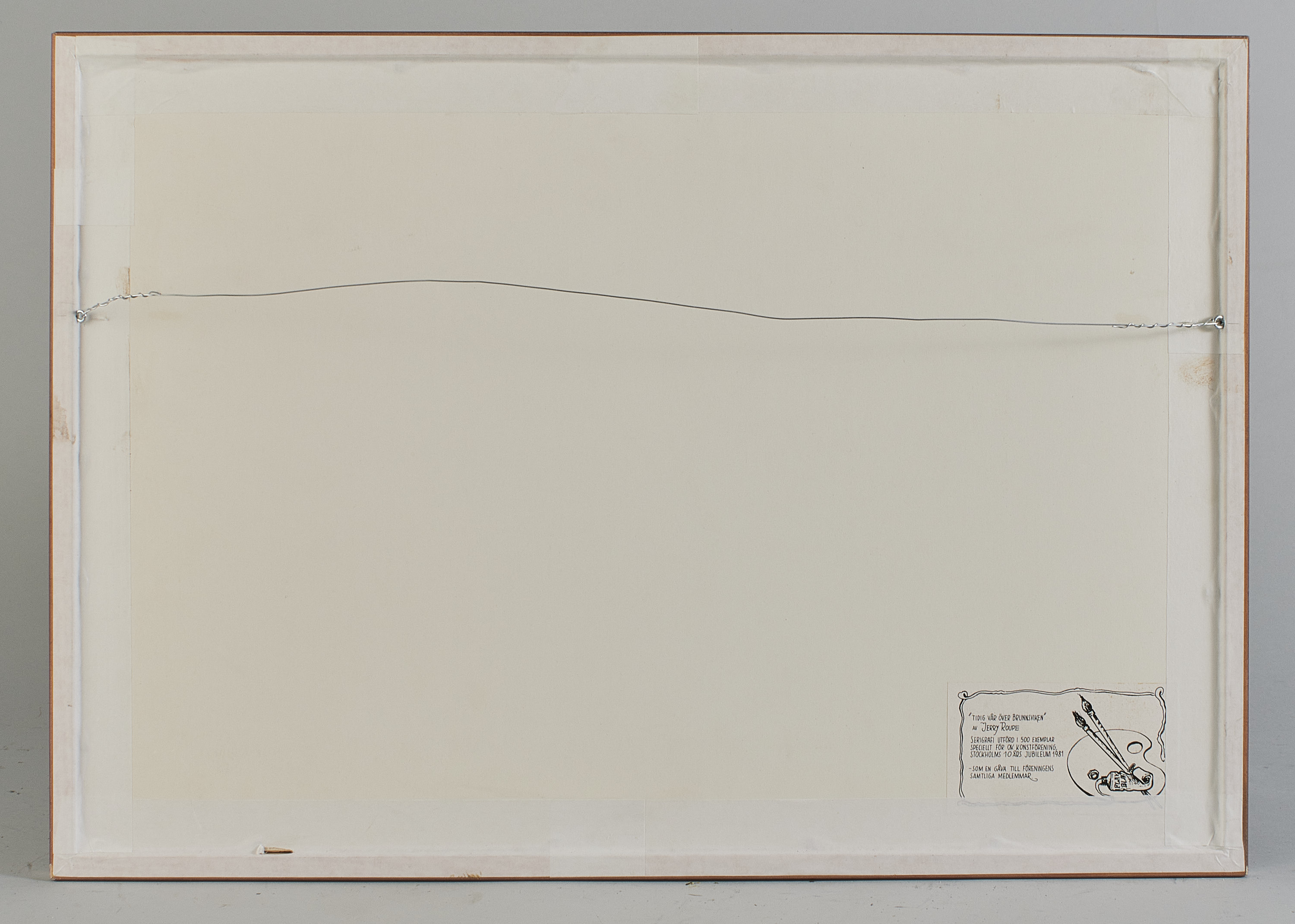 Färglitografi, Jerry Roupe (1919-2005), Sverige. Signerad, daterad ...