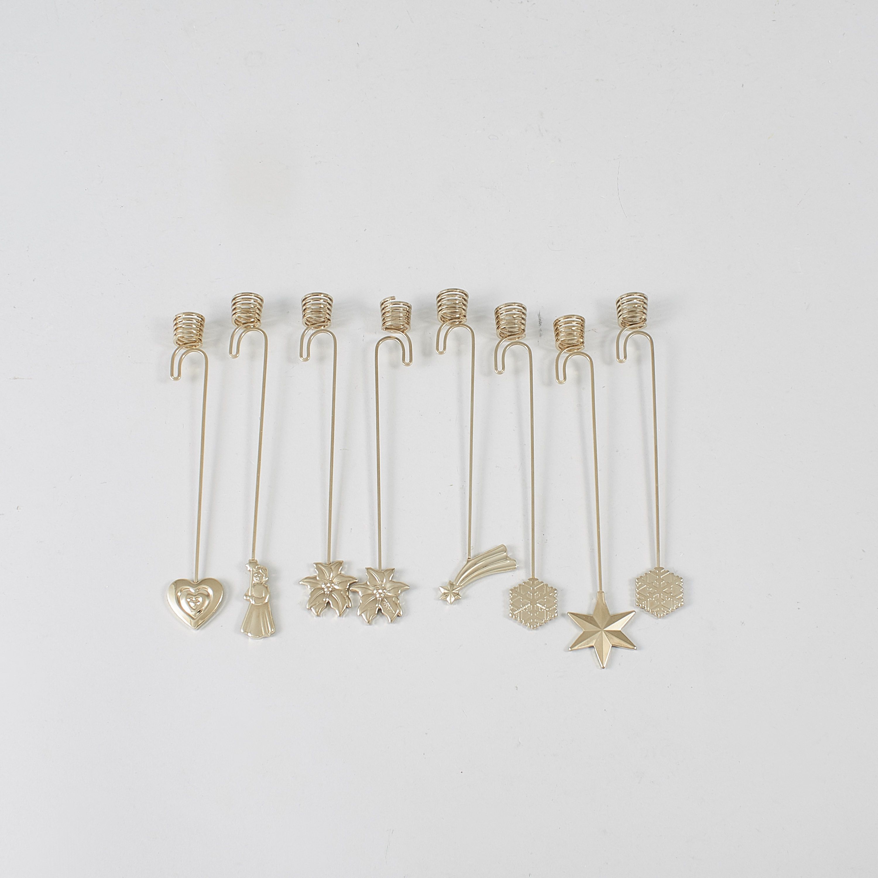 ljushållare till julgran Ljushållare, för julgran, Mässing, GeJensen, 8 st   1153 5171 